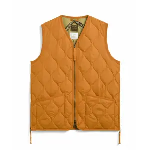 Ärmellose militärische Daunenjacke mit Reißverschluss und V-Ausschnitt Taion image-0