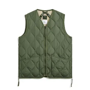 taion-001zml-1-olive-doudoune-sans-manches-militaire-zippe-a-col-en-v-taion-olive