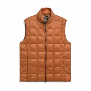 Doudoune sans manches en duvet intérieur basique à col haut avec fermeture éclair Taion image-0