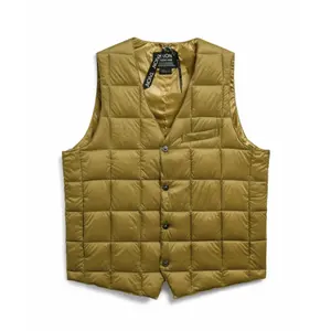 Ärmellose Daunenjacke mit Basic-Knopfleiste und V-Ausschnitt Taion image-0