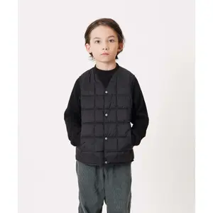 Children's v-neck basic button-down inner jacket Taion image-2