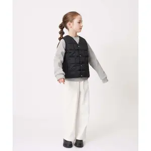 Children's v-neck basic button-down inner jacket Taion image-3