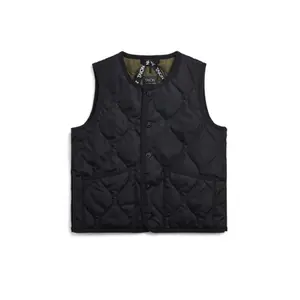 Children's round-neck sleeveless military button-down jacket Taion image-0