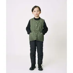 Children's round-neck sleeveless military button-down jacket Taion image-3