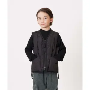 Children's sleeveless military v-neck zipped jacket Taion image-1