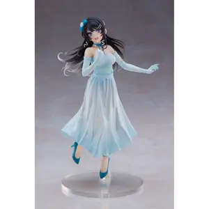 Collectible figurine Taito Prize Rascal Does Not Dream of Bunny Girl Senpai Coreful Mai Sakurajima Party Dress Ver. image-0