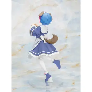 Collectible figurine Taito Prize ReZero - Starting Life in Another World Rem Memory Snow Puppy Ver. Renewal Edition image-2