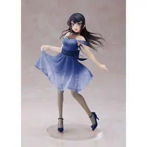 Collectible figurine Taito Prize Rascal Does Not Dream of Bunny Girl Senpai Mai Sakurajima Clear Dress Ver. Renewal Edition image-0