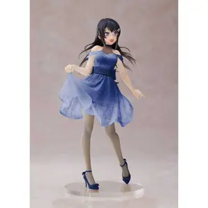 Collectible figurine Taito Prize Rascal Does Not Dream of Bunny Girl Senpai Mai Sakurajima Clear Dress Ver. Renewal Edition image-1
