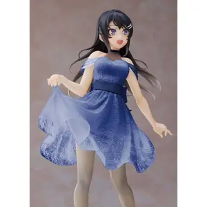 Collectible figurine Taito Prize Rascal Does Not Dream of Bunny Girl Senpai Mai Sakurajima Clear Dress Ver. Renewal Edition image-4