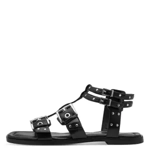 Sandali flat stile spartano o gladiatore con borchie donna Tamaris image-0