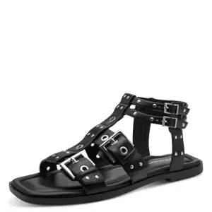 Sandali flat stile spartano o gladiatore con borchie donna Tamaris image-2
