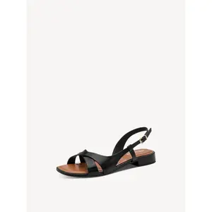 Flache Sandalen aus Leder und Kunstleder für Damen Tamaris image-1