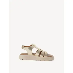 Womens leather wedge sandals Tamaris image-1