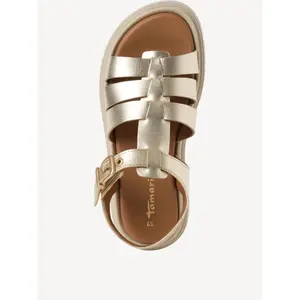 Womens leather wedge sandals Tamaris image-3