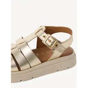 Womens leather wedge sandals Tamaris image-5