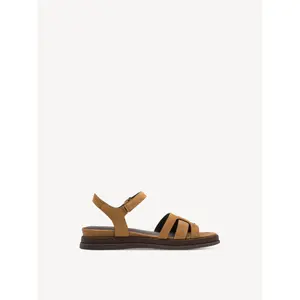 Kobiece sandały na koturnie ze skóry Tamaris image-3