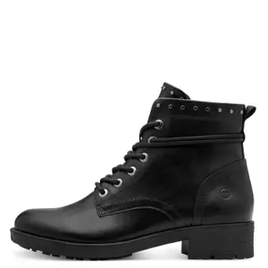 1-25133-45-001-bottines-en-cuir-femme-tamaris-a-lacets-noir