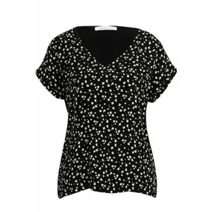 Vrouwen v-hals en drop-shoulder t-shirt Tamaris Alicante AOP image-0