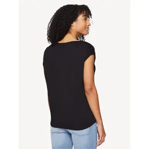 T-shirt donna con scollo rotondo Tamaris Cevira image-4