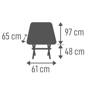 Sammenklappelig stol Tambu Outdoor Batasa Comfort image-3