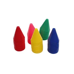 Paquete de 50 conos de arrastre Tanga sports Mini Soft Marker