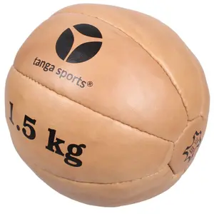 Médecine-ball en cuir Tanga sports image-0