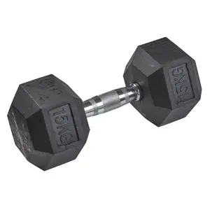 Gumowy hantel sześciokątny Tanga sports