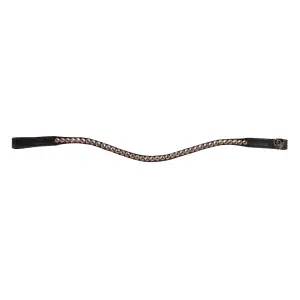 Gold Diamond Bridle Frontal for Horse Tattini image-0