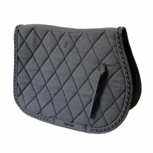 Saddle pad for horse with diamond stitching and triple piping Tattini image-0