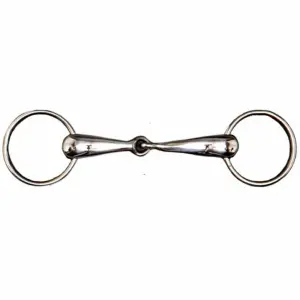 Mors de Filet simple brisé en inox gros canons Tattini image-0