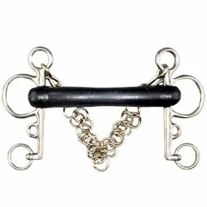 Pelham para cavalo centauro em aço inoxidável Tattini image-0