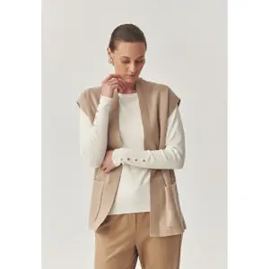 Ærmeløs cardigan til kvinder Tatuum Nia image-1