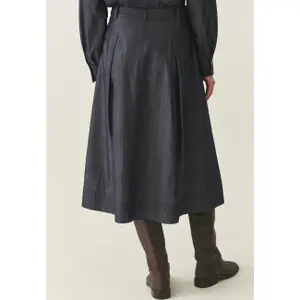 Flared denim skirt for women Tatuum Nadifa image-3