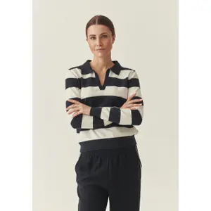 Maglione collo V in viscosa donna Tatuum Pola Lenzing Ecovero image-1