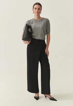 Wide Leg Trousers with Envelope Pockets Women Tatuum Samte 2 image-2