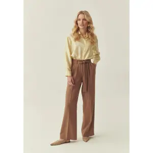 Women's Woven Trousers with Elastic Waist Tatuum Zorte image-1