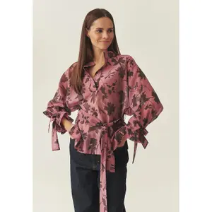 Blusa maniche lunghe con cintura donna Tatuum Tilta image-2