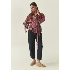Blusa maniche lunghe con cintura donna Tatuum Tilta image-3