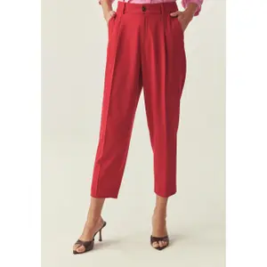 Women's Pleated Woven Trousers Tatuum Remi image-1