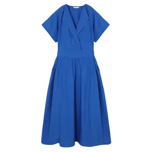 Women's Long Cotton Dress Tatuum Naja image-0