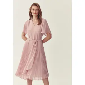 Pleated dress for women Tatuum Pleata image-1