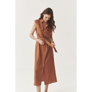 Women's shirt dress Tatuum Mokka image-1