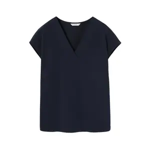 V-Ausschnitt Baumwollbluse für Damen Tatuum Navix image-0