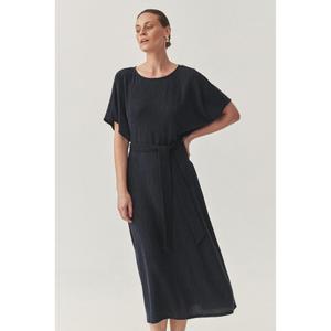 Airy midi dress in crinkled fabric for women Tatuum Lunizma image-1