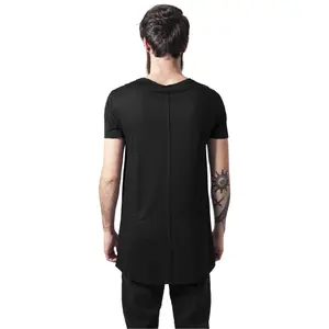 T-shirt grandes tailles Urban Classic long front zip image-1