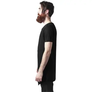 T-shirt grandes tailles Urban Classic long front zip image-3