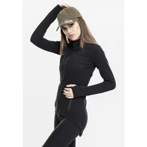 Women's hooded sweatshirt Urban Classic athletic interlo zip image-3