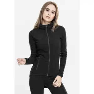Women's hooded sweatshirt Urban Classic athletic interlo zip image-1