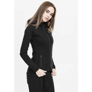 Women's hooded sweatshirt Urban Classic athletic interlo zip image-4